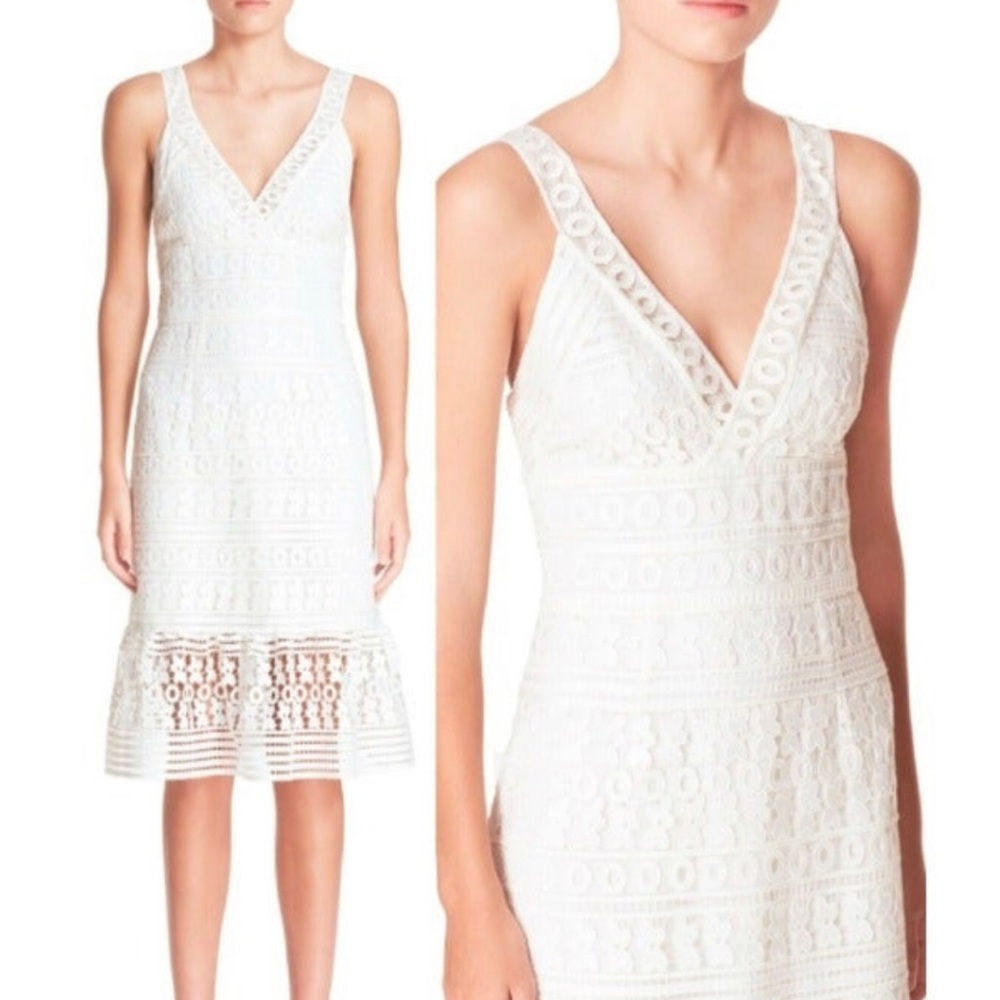 Diane Von Furstenberg Eyelet Tiana Midi Dress